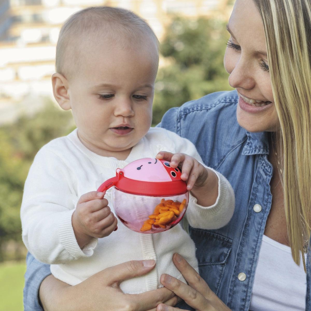 Skip Hop Zoo Snack Cup Ladybug - Weaning Accessory For Ages 1-4 Years