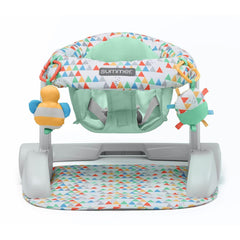 Summer Infant Learn-To-Sit 2-Position Floor Booster Seat Grey - Booster Seats For Ages 4-12 Months