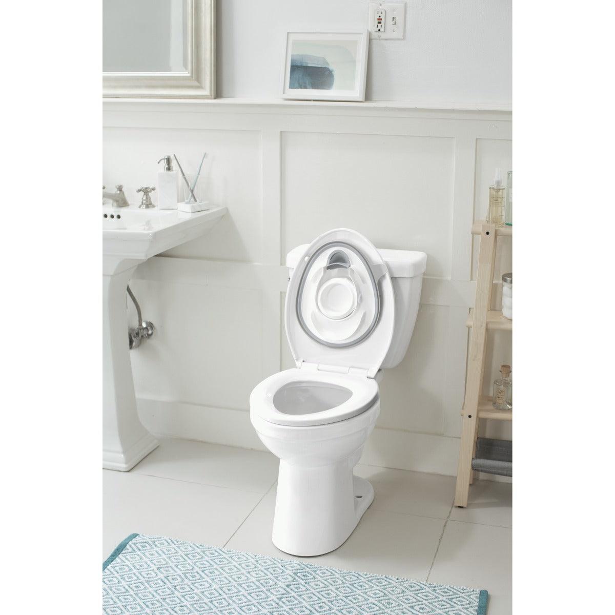 Skip Hop Easy Store Toilet Trainer White - Potty Training For Ages 2-4 Years