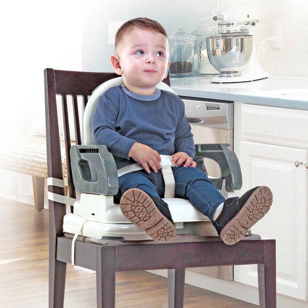 Mastela Fold Up Adjustable Chair Booster Seat Grey - For Ages 0-4 Years