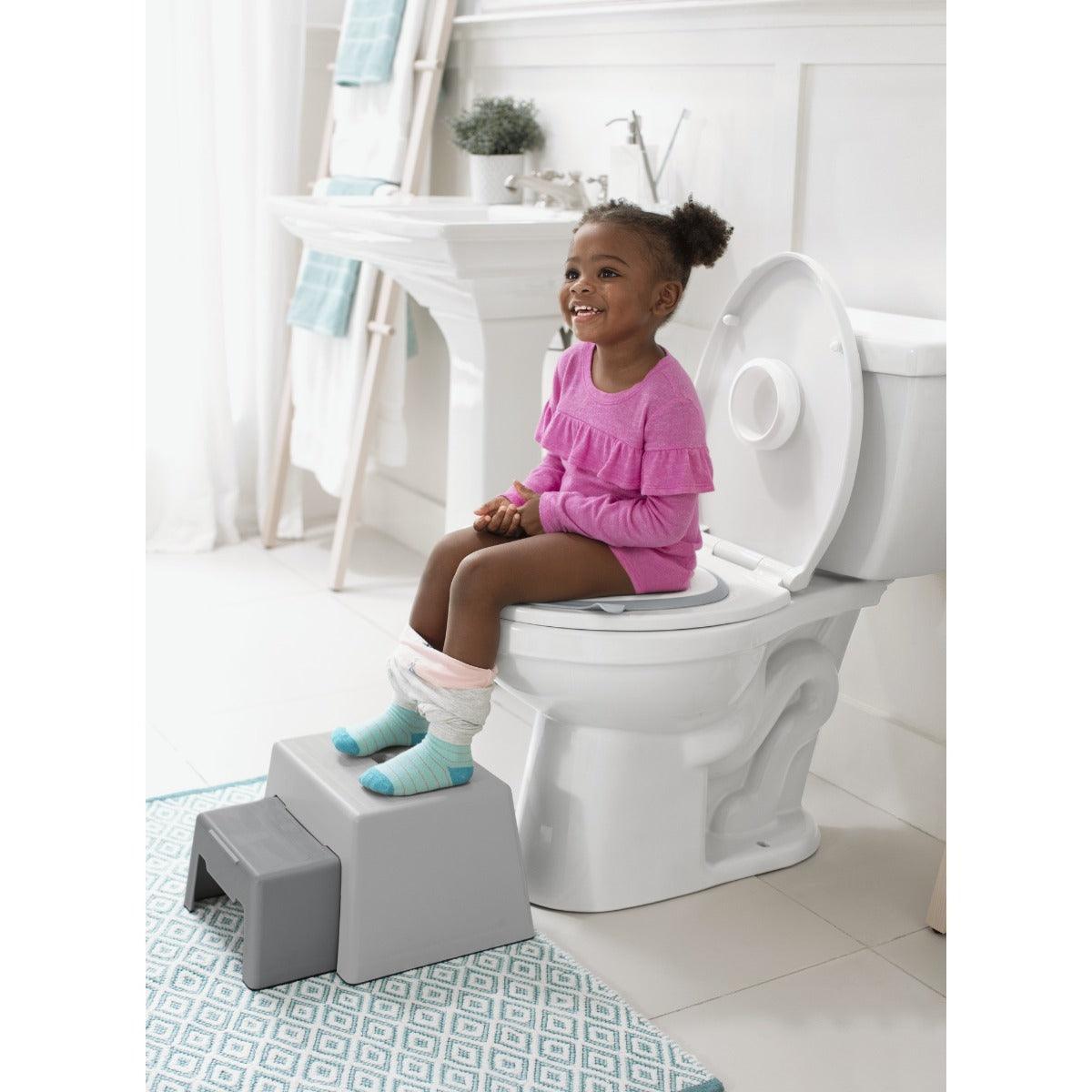 Skip Hop Easy Store Toilet Trainer White - Potty Training For Ages 2-4 Years