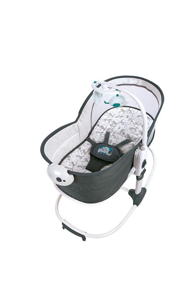 Mastela 6 In 1 Multi-Function Rocker & Bassinet Grey - For Ages 0-3 Years