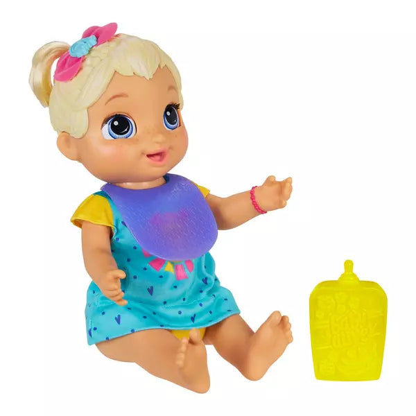Baby Alive Baby Grows Up (Happy) - Happy Hope or Merry Meadow, Growing and Talking Baby Doll, Toy with 1 Surprise Doll and 8 Accessories