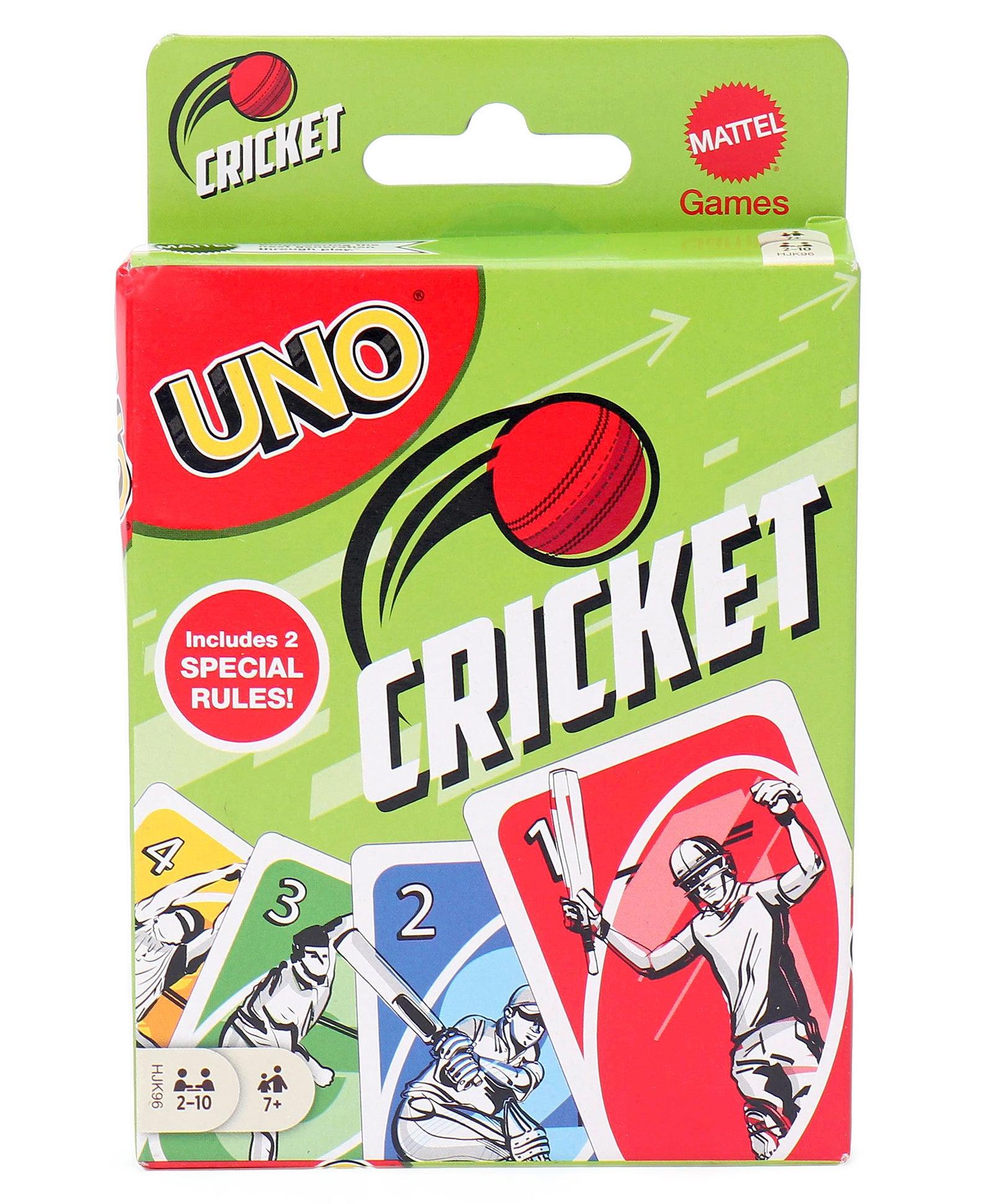 Mattel Games UNO Cricket Card Game for Ages 7+ - FunCorp India