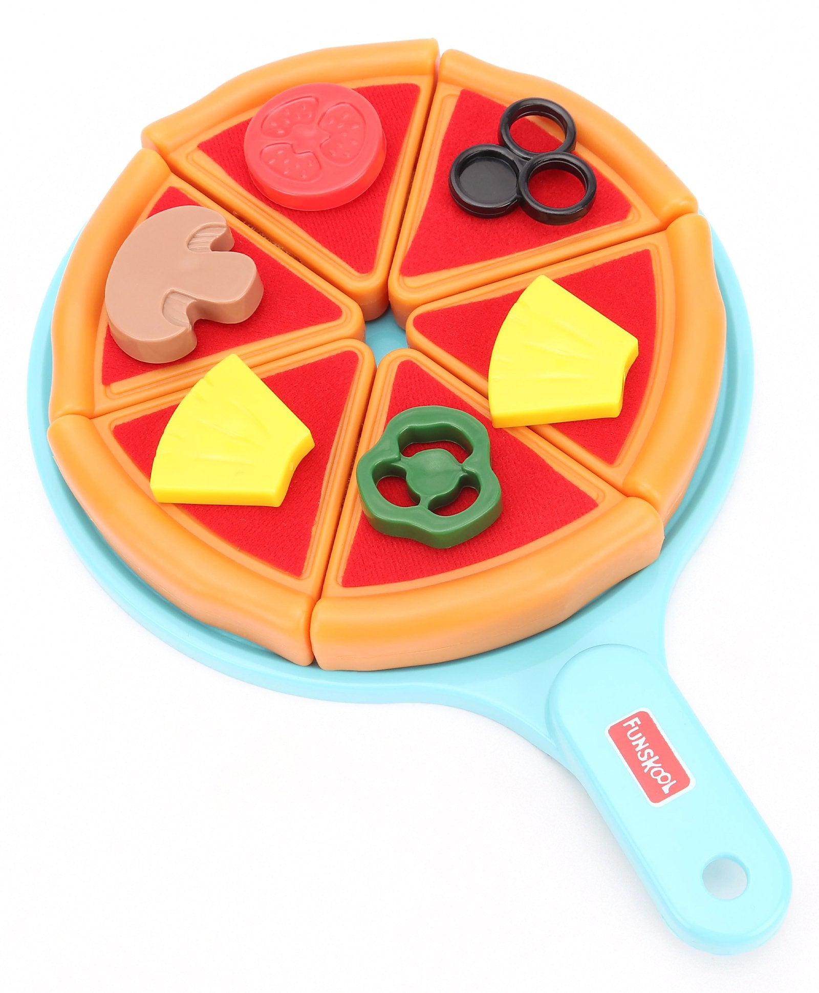 Funskool Giggles My First Pizza - Food Mix 'N Match Set with 15 toppings - Pretend Play Toy Set for Kids Ages 3+