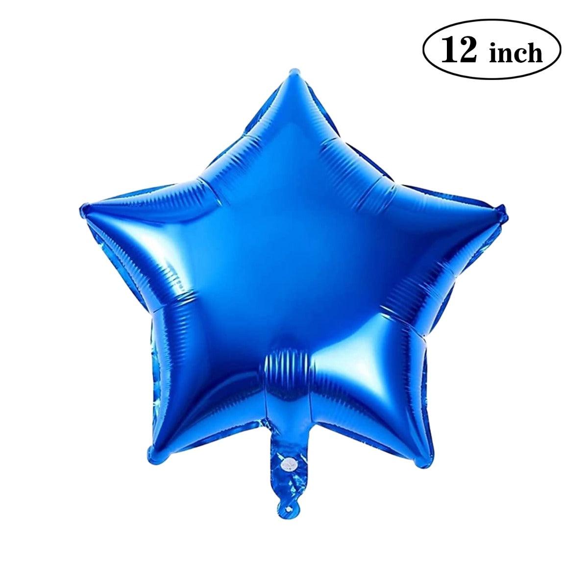 PartyCorp 12 Inch Blue Star Foil Balloon, 1 pc