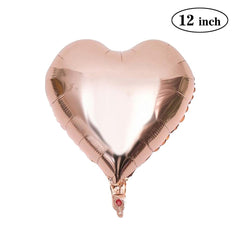 PartyCorp 12 Inch Rose Gold Heart Foil Balloon, 1 pc