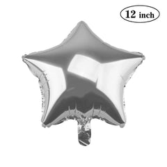 PartyCorp 12 Inch Silver Star Foil Balloon, 1 pc