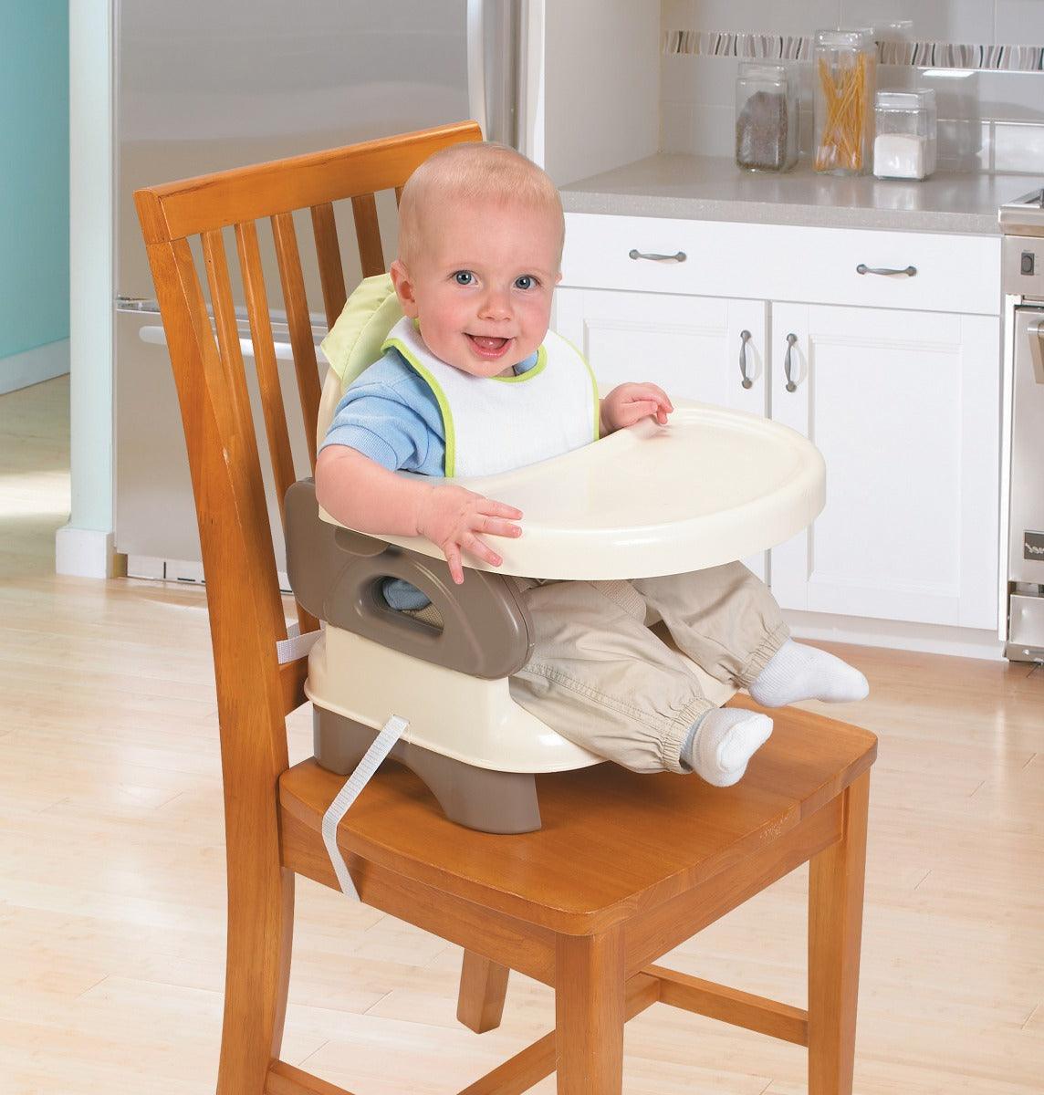 Summer Infant Deluxe Folding Booster Seat Beige - Booster Seats For Ages 6-24 Months