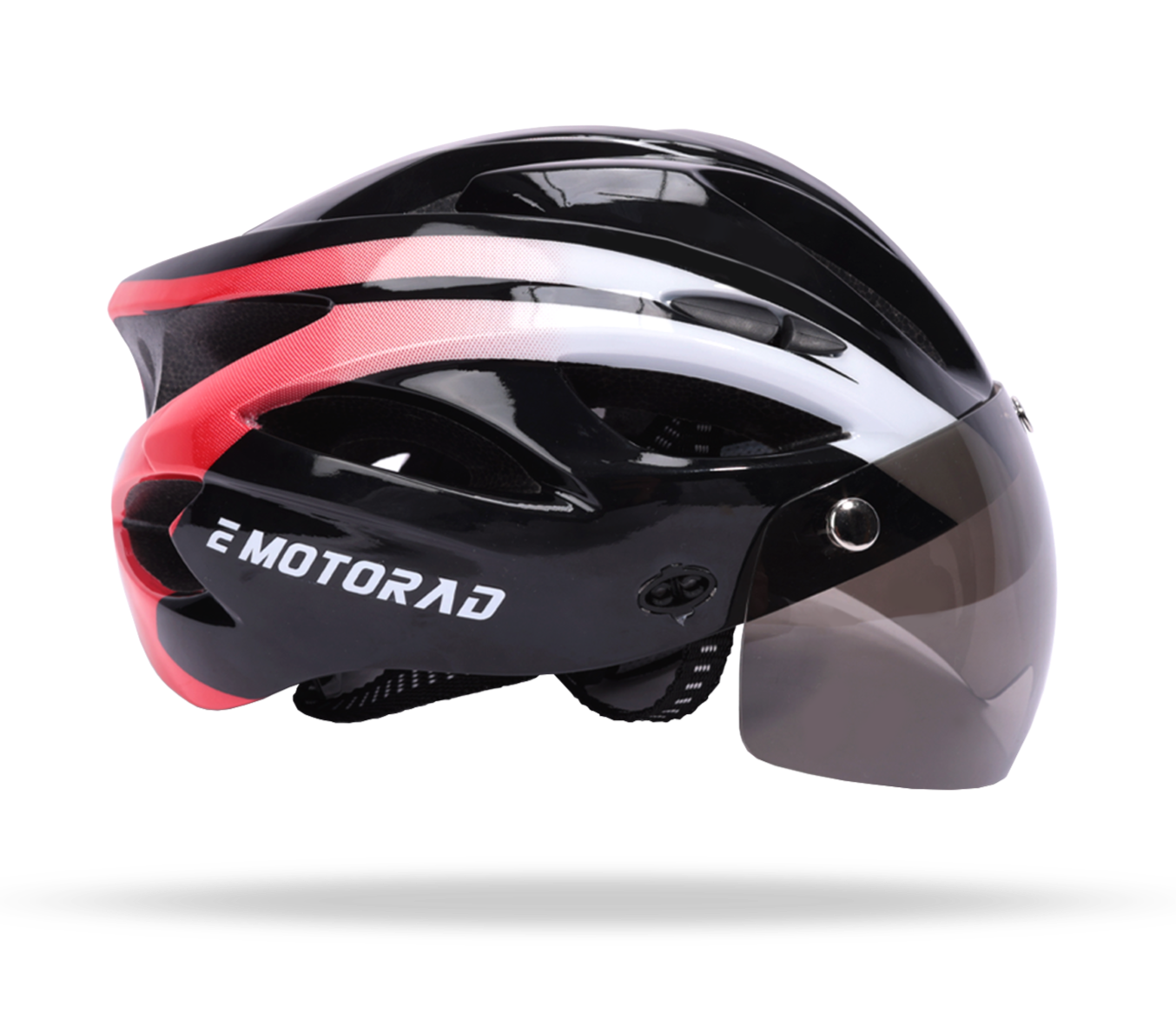 EMotorad Slipstream helmet - Adjustable Cycle Helmet with Front and Back LED Safety Light for Ages 12 Years and Above