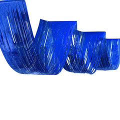 PartyCorp 14 Feet Blue Roof, Ceiling Foil Fringe Curtain, 1 pc
