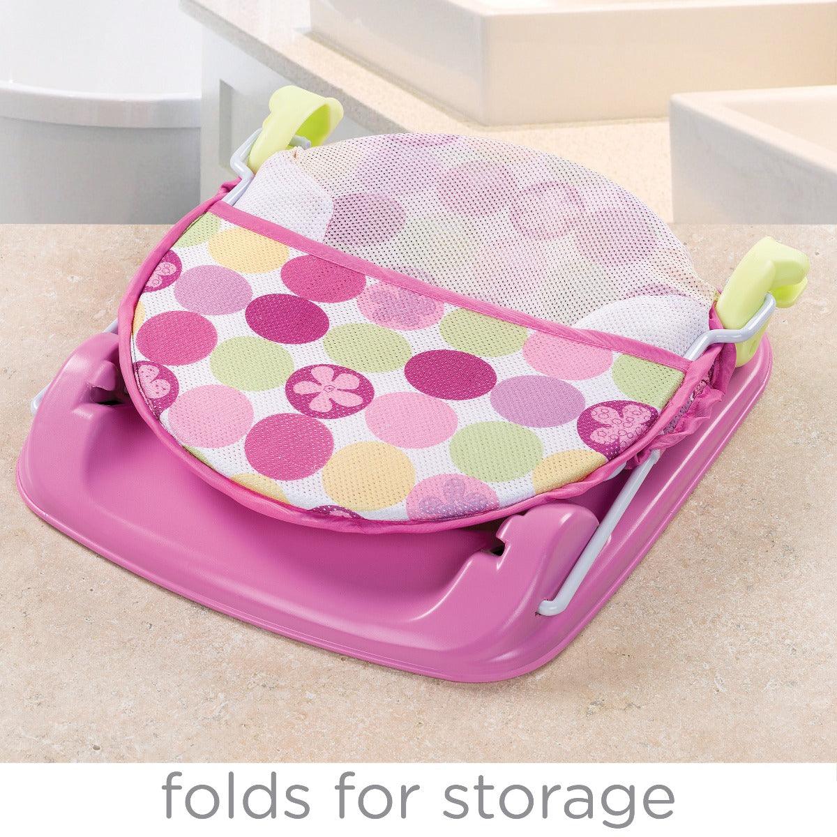 Summer Infant Mothers Touch Deluxe Baby Bather Circle Daisy Bather - Bather For Ages 0-12 Months
