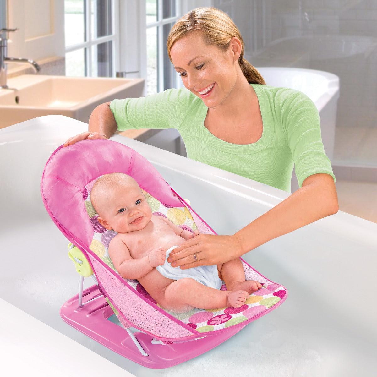 Summer Infant Mothers Touch Deluxe Baby Bather Circle Daisy Bather - Bather For Ages 0-12 Months