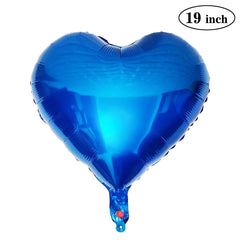PartyCorp 19 Inch Blue Heart Foil Balloon, 1 pc