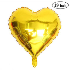 PartyCorp 19 Inch Gold Heart Foil Balloon, 1 pc