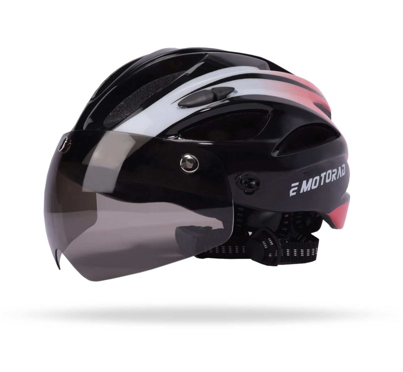EMotorad Slipstream helmet - Adjustable Cycle Helmet with Front and Back LED Safety Light for Ages 12 Years and Above