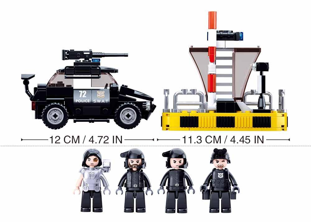 Sluban Police-Border Drug Control, Building Blocks For Ages 6+ - FunCorp India