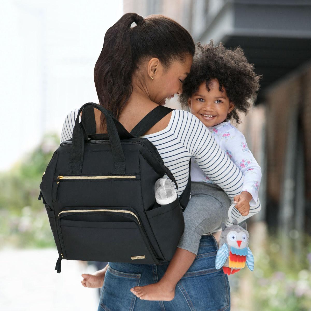 Skip Hop Mainframe Backpack Black - Diaper Bags For Ages 0-2 Years