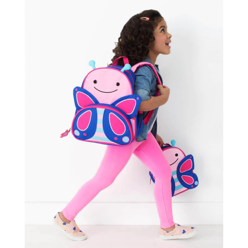 Skip Hop Zoo Lunchie Insulated Kids Lunch Bag, Butterfly for Kids Ages 3+