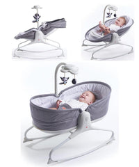 Tiny Love 3-In-1 Rocker Napper Rocker Grey - Rocker For Ages 0-2 Years