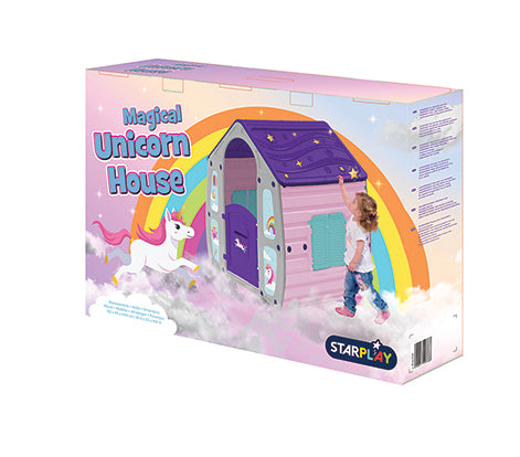 Starplay Unicorn Magical House – Classic Color Combination Playhouse for Ages 2+