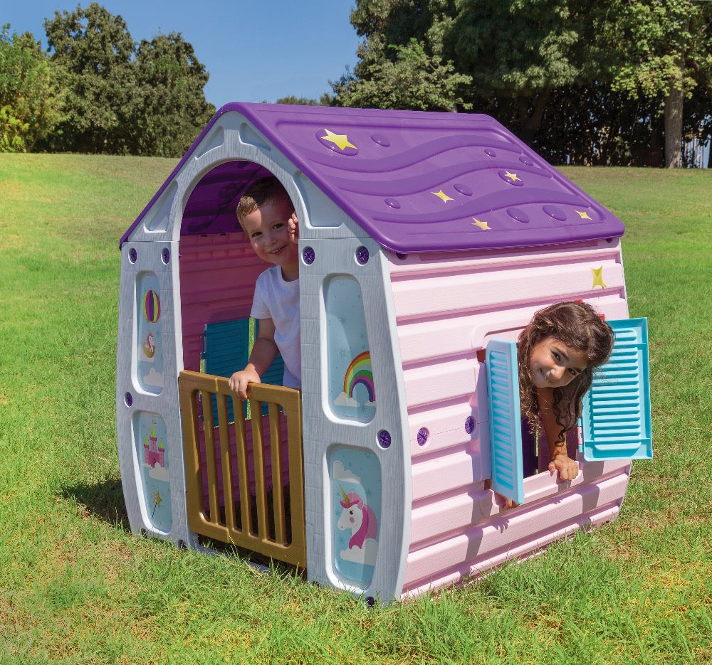 Starplay Unicorn Magical House – Classic Color Combination Playhouse for Ages 2+