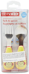 Skip Hop Zoo Utensils Fork & Spoon Monkey - Weaning Accessory For Ages 0-3 Years
