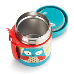 Skip Hop Zoo Back To School Insulated Little Kid Owl - Food Jar For Ages 3-6 Years