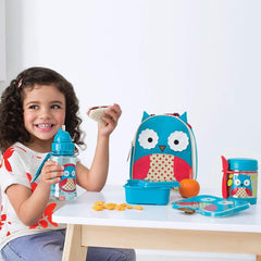 Skip Hop Zoo Back To School Insulated Little Kid Owl - Food Jar For Ages 3-6 Years