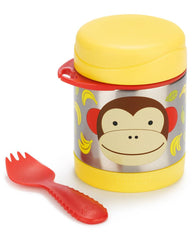 Skip Hop Zoo Back To School Insulated Little Kid Monkey - Food Jar For Ages 3-6 Years