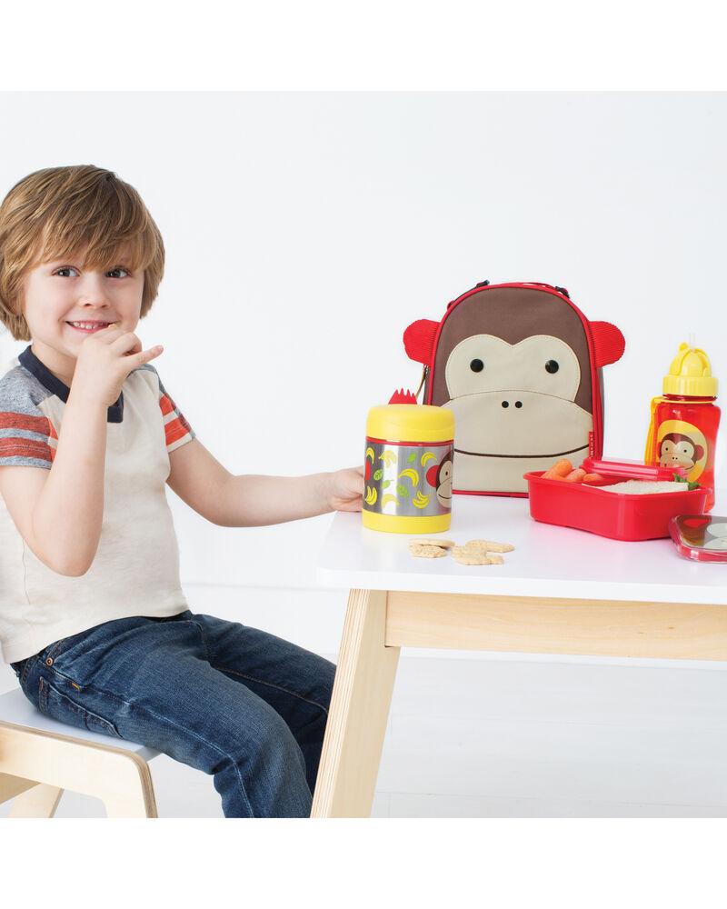 Skip Hop Zoo Back To School Insulated Little Kid Monkey - Food Jar For Ages 3-6 Years