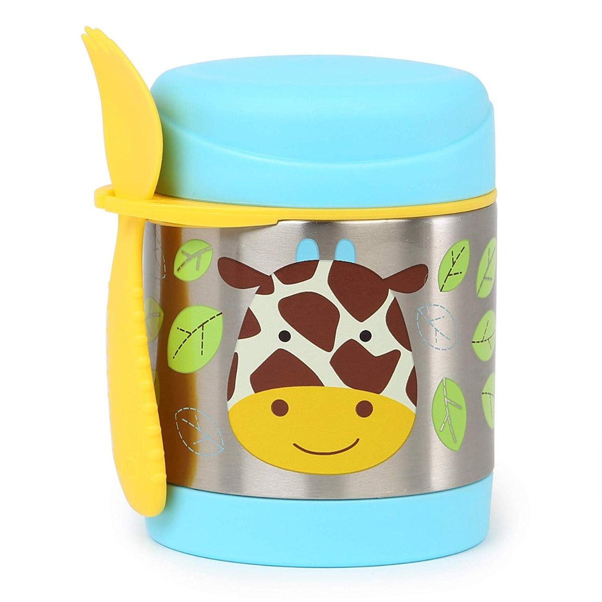 Skip Hop Zoo Back To School Insulated Little Kid Giraffe - Food Jar For Ages 3-6 Years