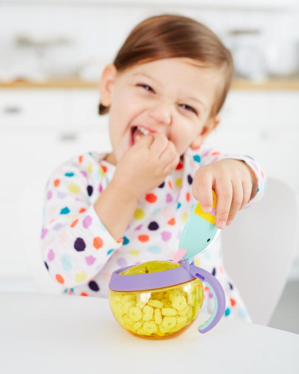 Skip Hop Zoo Snack Cup Unicorn - Weaning Accessory For Ages 1-4 Years
