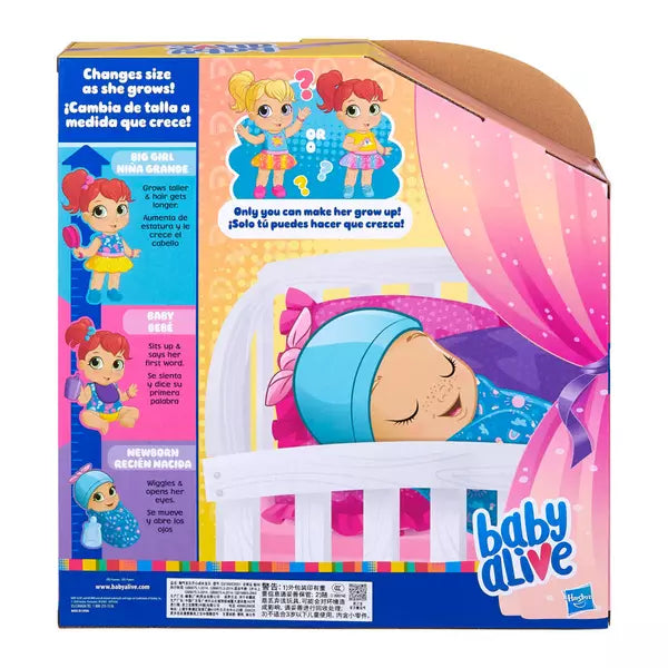 Baby Alive Baby Grows Up Happy Happy Hope or Merry Meadow Growing and Talking Baby Doll Toy with 1 Surprise Doll and 8 Accessories