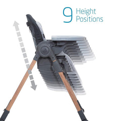 Maxi Cosi Minla High Chair Essential Graphite - High Chair For Ages 0- 3 Years