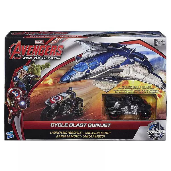 Avengers Age of Ultron Cycle Blast Quinjet Vehicle, Multi Color