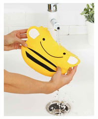 Skip Hop Zoo Fold & Go Silicone Bib Bee - Feeding Accessory For Ages 1-3 Years
