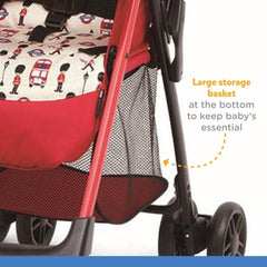 Joie Aire Lite Soldier Red - Stroller With Automatic Fold for Ages 0-3 Years