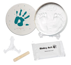 Baby Art Round Magic Box Nursery D‚àö¬©cor White - Hand & Foot Print For Ages 0-3 Years