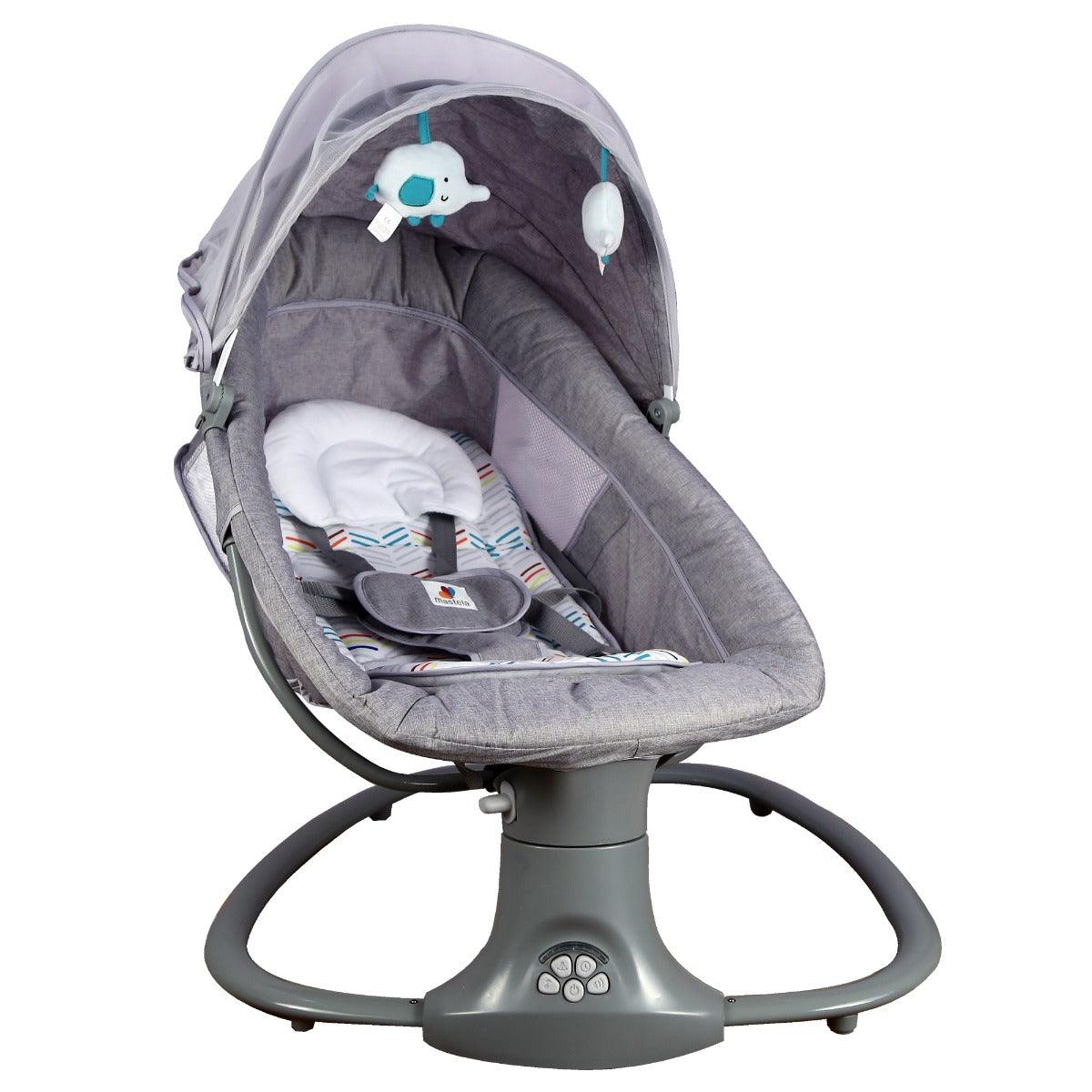 Mastela Deluxe Multi-Function Swing Grey - For Ages 0-3 Years