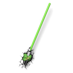 Star Wars 3D Light FX Plastic and Metal EP7, Star Wars Yoda Saber 3D Wall Decor