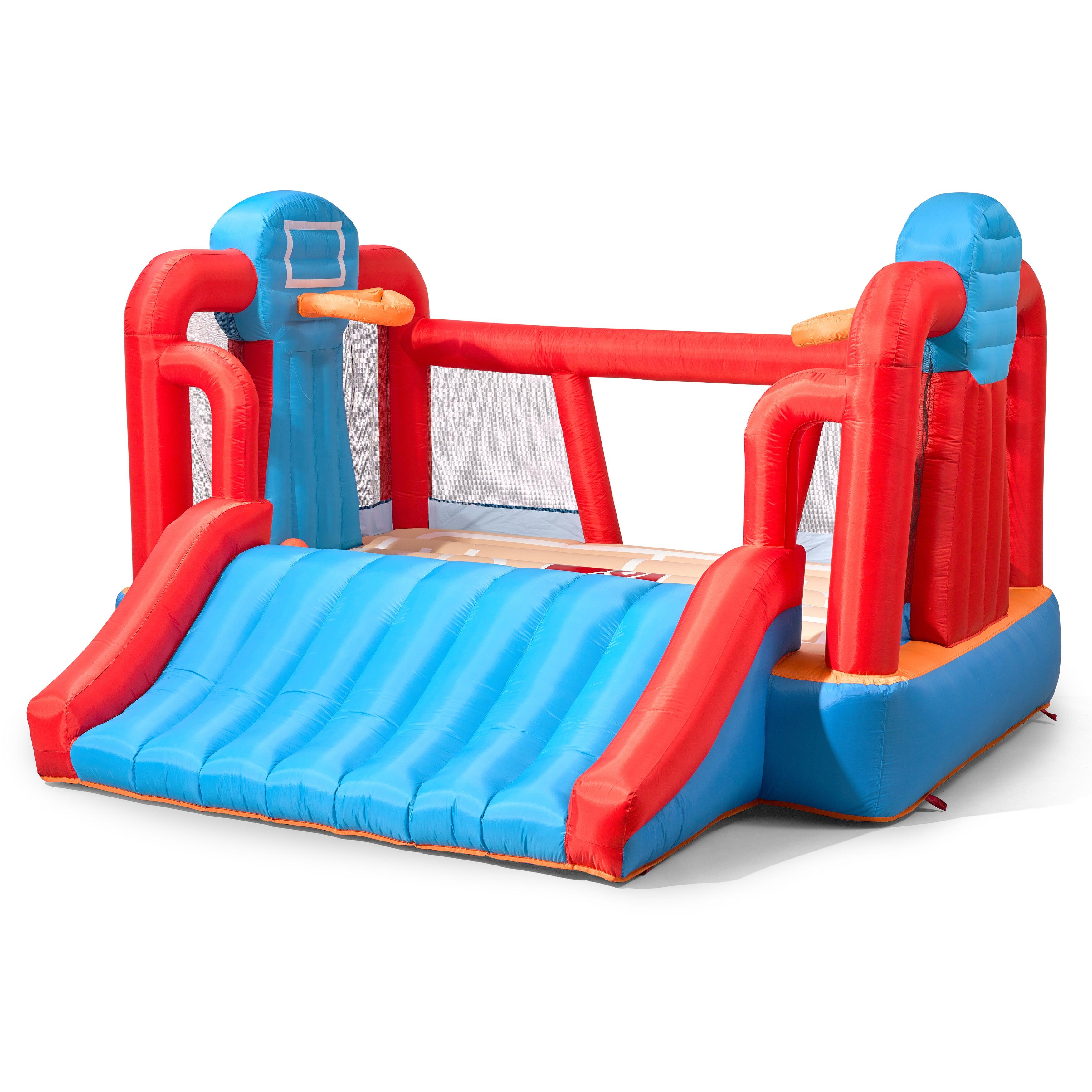 Step2 MAX Sports Full Court Basketball ‘n Slide Bouncer with Extra Heavy Duty Blower Inflatable Bounce House for Kids - FunCorp India