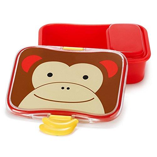 Skip Hop Zoo Back To School Monkey - Lunch Box For Ages 3-6 Years