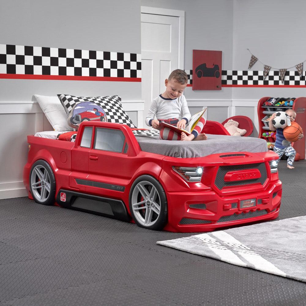 Step2 Turbocharged Twin Truck Bed for Kids, Red - FunCorp India