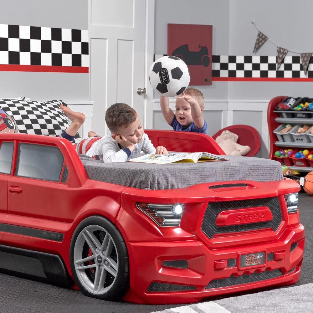 Step2 Turbocharged Twin Truck Bed for Kids, Red - FunCorp India