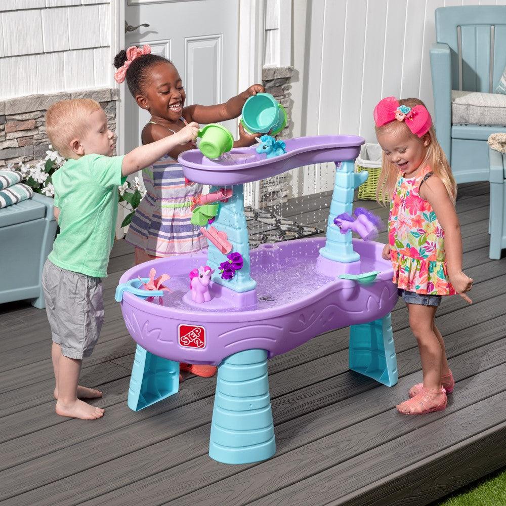 Step2 Rain Showers & Unicorns Water Table Kids Water Play Table with 13-Pc Unicorn Toy Accessory Set, Purple - FunCorp India