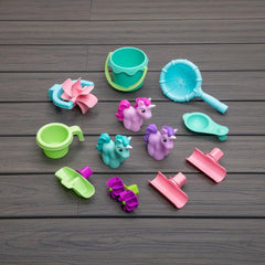 Step2 Rain Showers & Unicorns Water Table Kids Water Play Table with 13-Pc Unicorn Toy Accessory Set, Purple - FunCorp India
