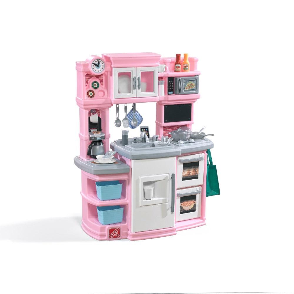Step2 Great Gourmet Kitchen Playset with Accessories for Toddlers, Light Pink - FunCorp India