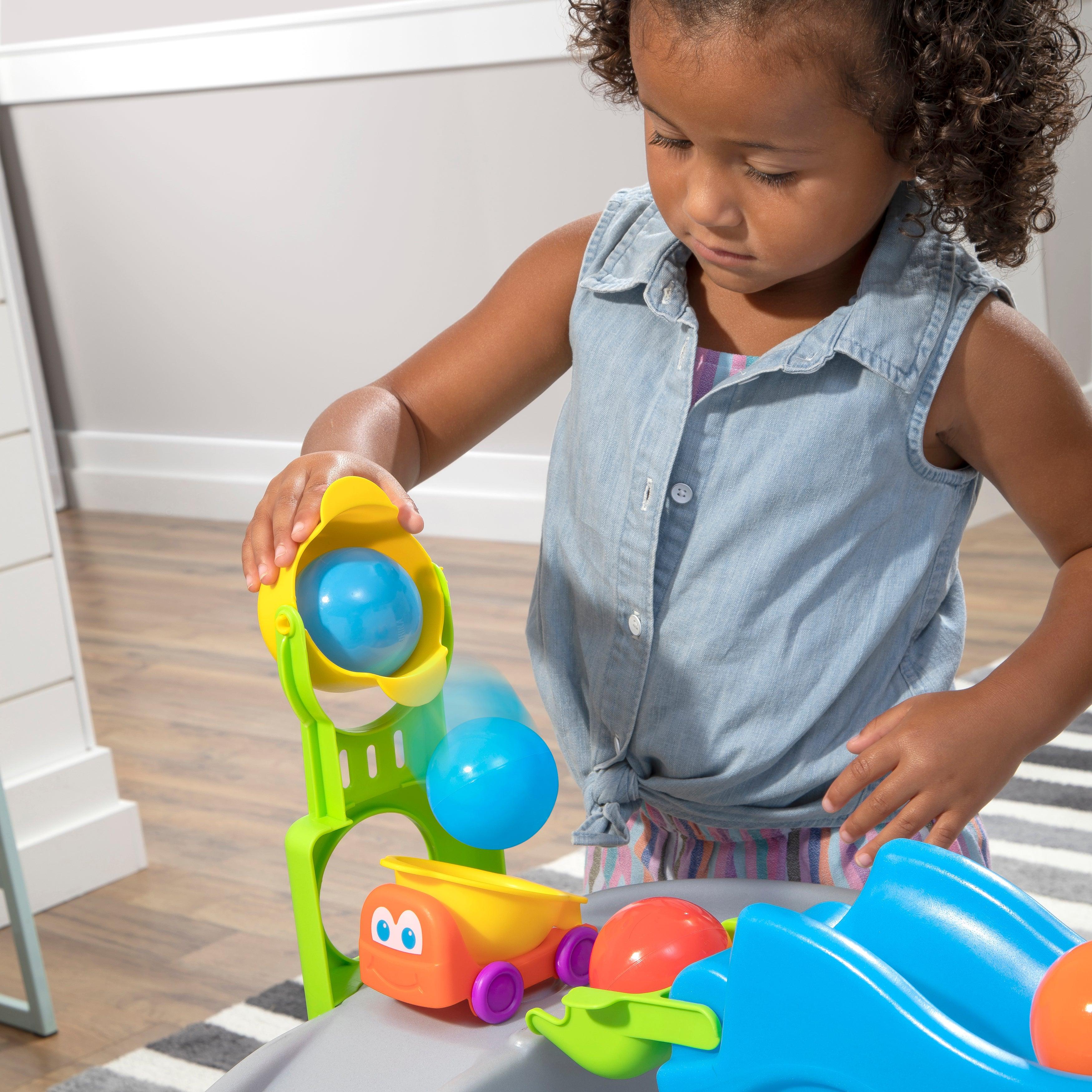 Step2 Ball Buddies Truckin' & Rollin' Play Table STEM & Ball Toy with 12 Accessory Toys for Toddlers - FunCorp India