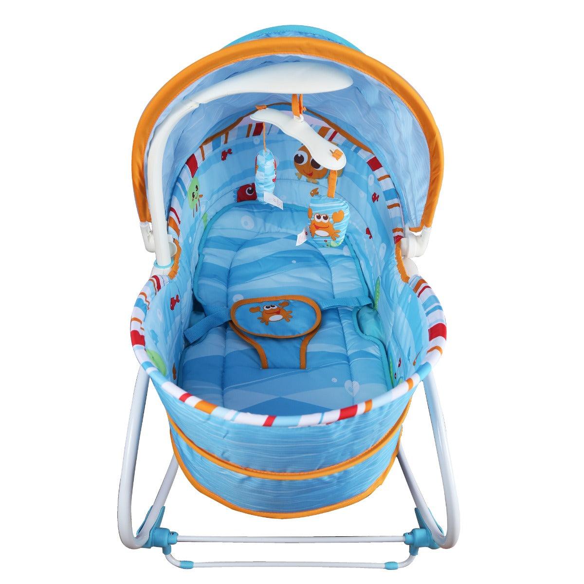 Mastela 5 In 1 Rocker & Bassinet Aqua - For Ages 0-4 Years